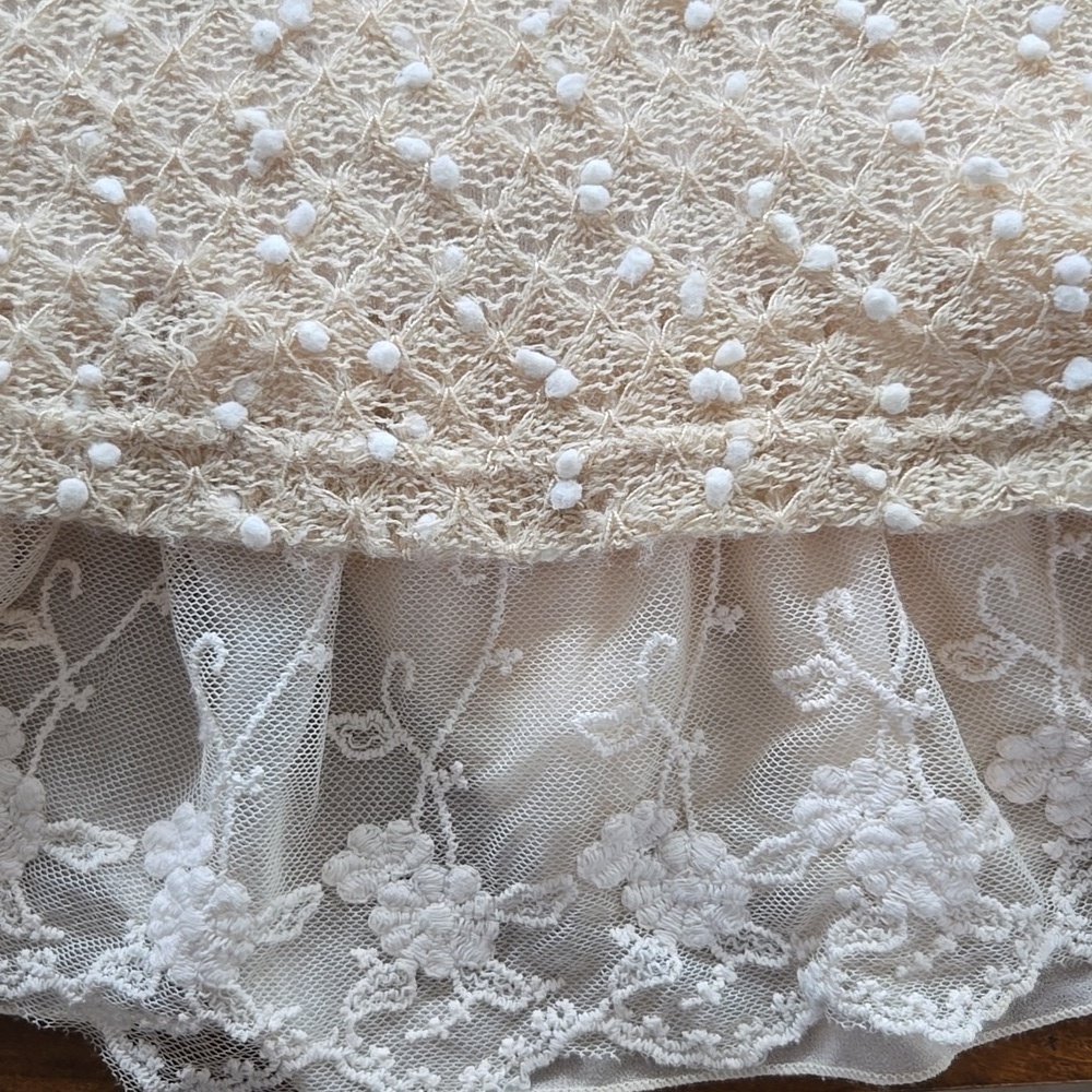Altar'd State Cream Beige Cowl Neck Dress Size Medium - Picture 4 of 14